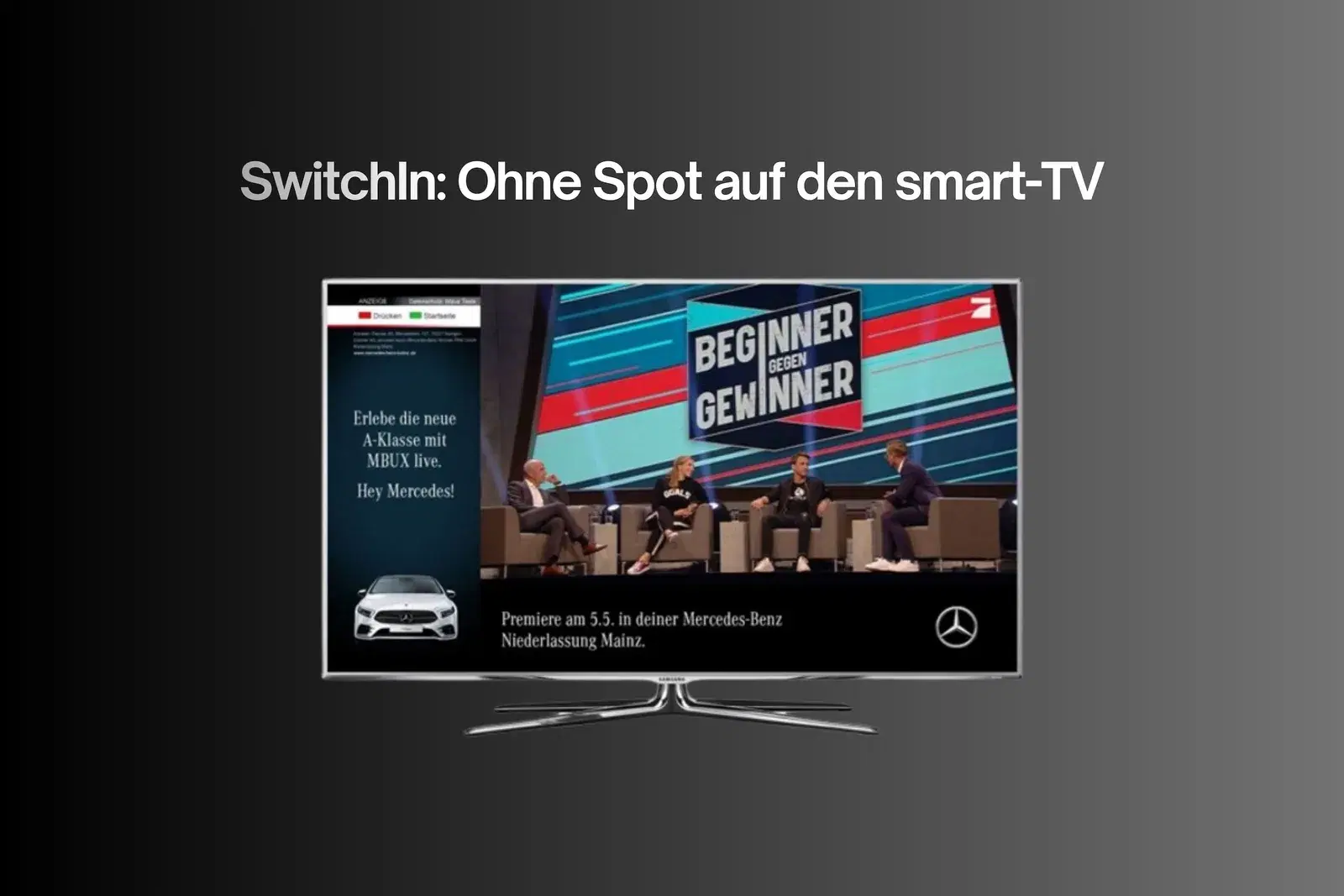 TV-Werbung ohne Spot mit kleinem Budget