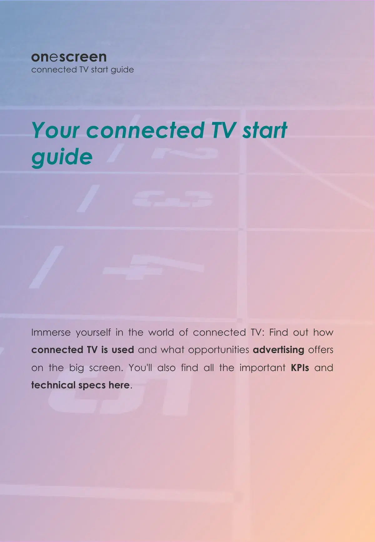 First page of the CTV Start Guide 2026 guide
