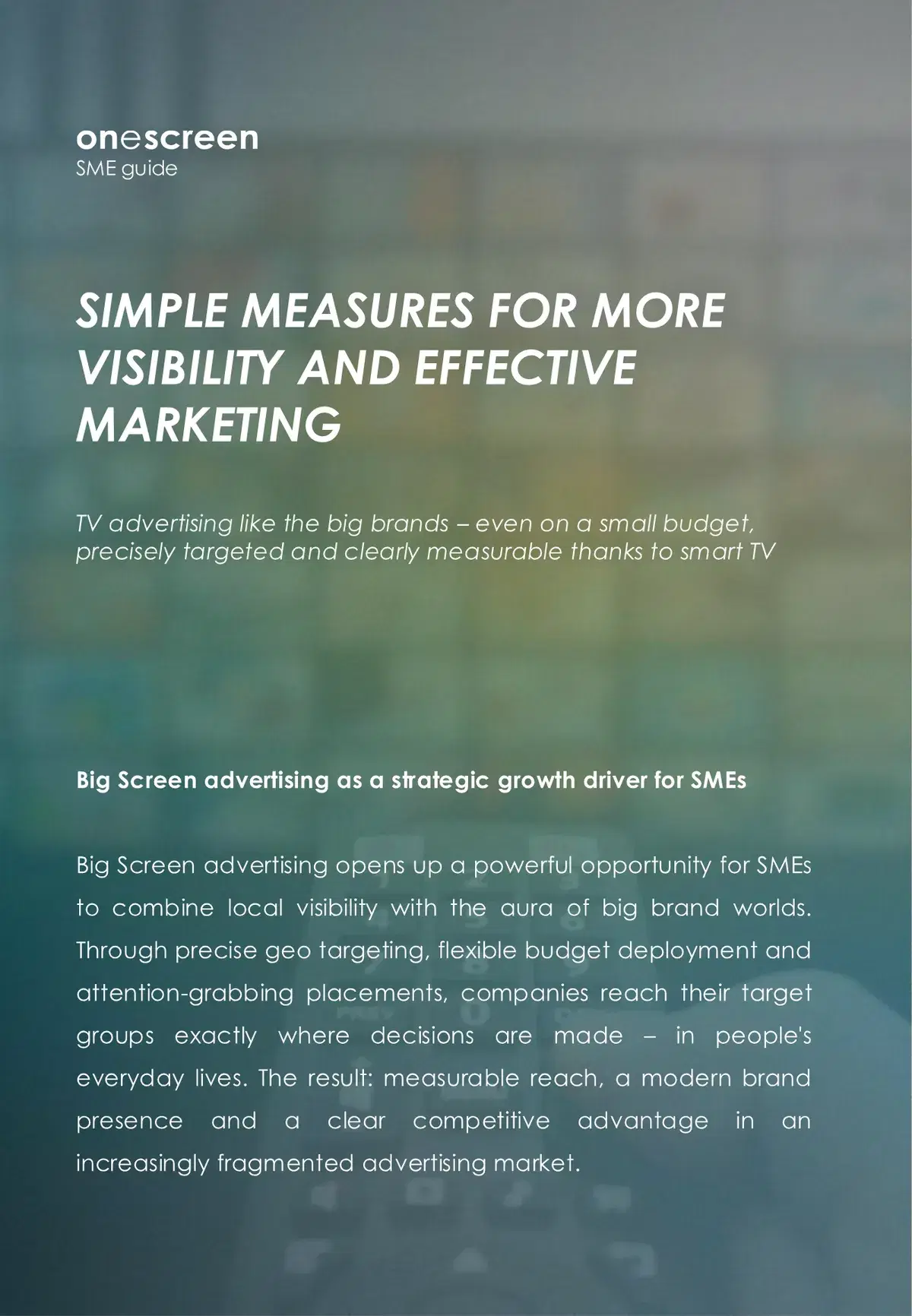 First page of the SMB Guide 2026 guide